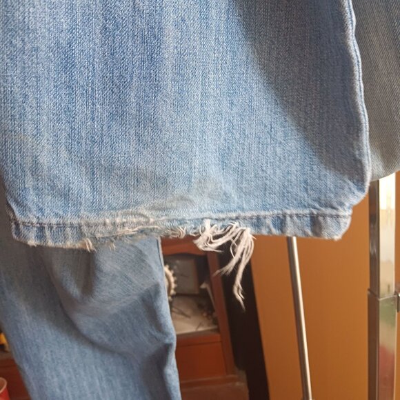 Levis Mens 514 Jeans W34 L34 Distressed Denim Relaxed Fit - Picture 6 of 6